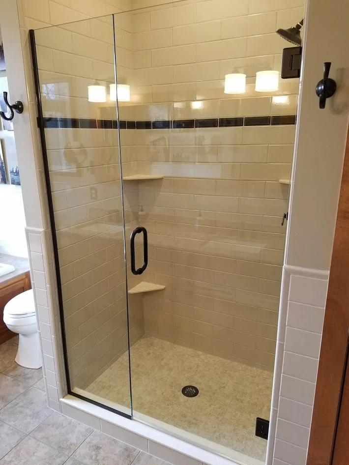 Warm Master Bath — completed project detail